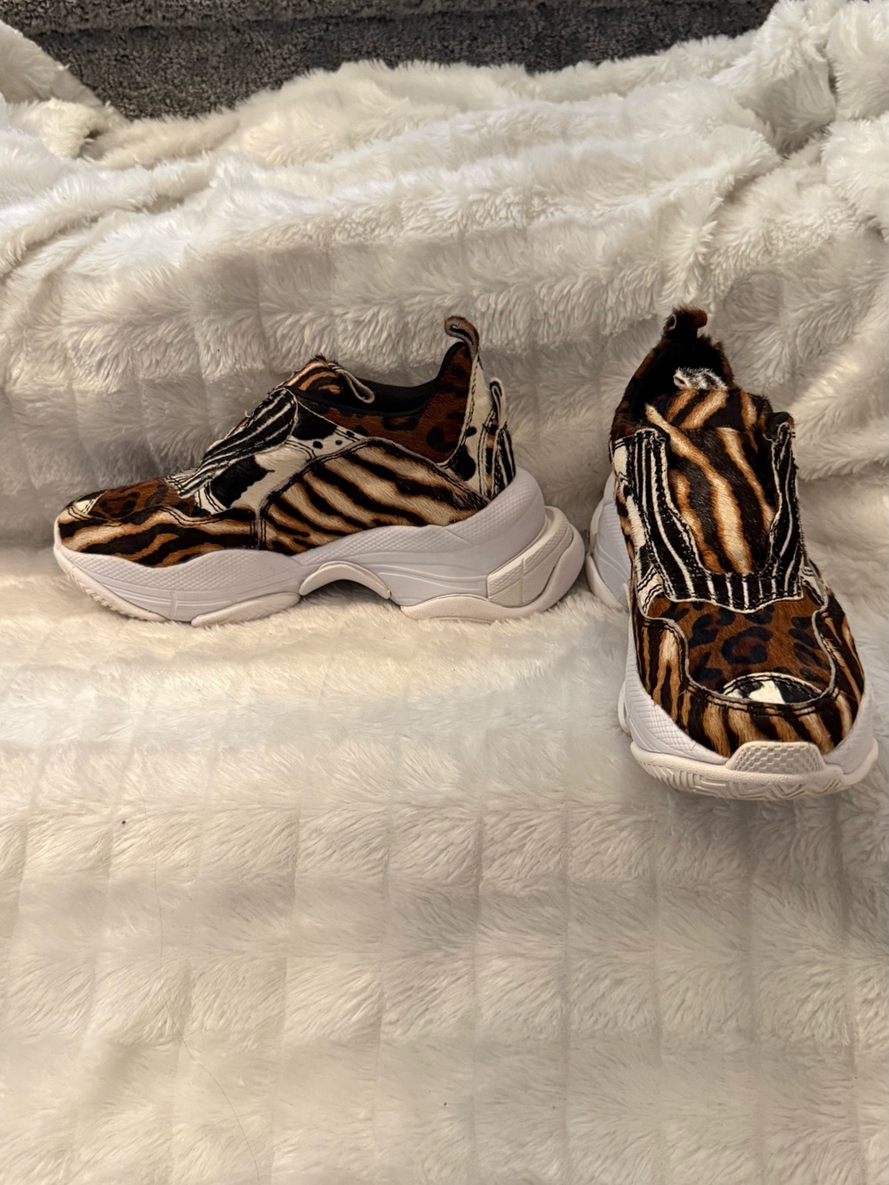 Jeffrey Campbell calf hair sneakers